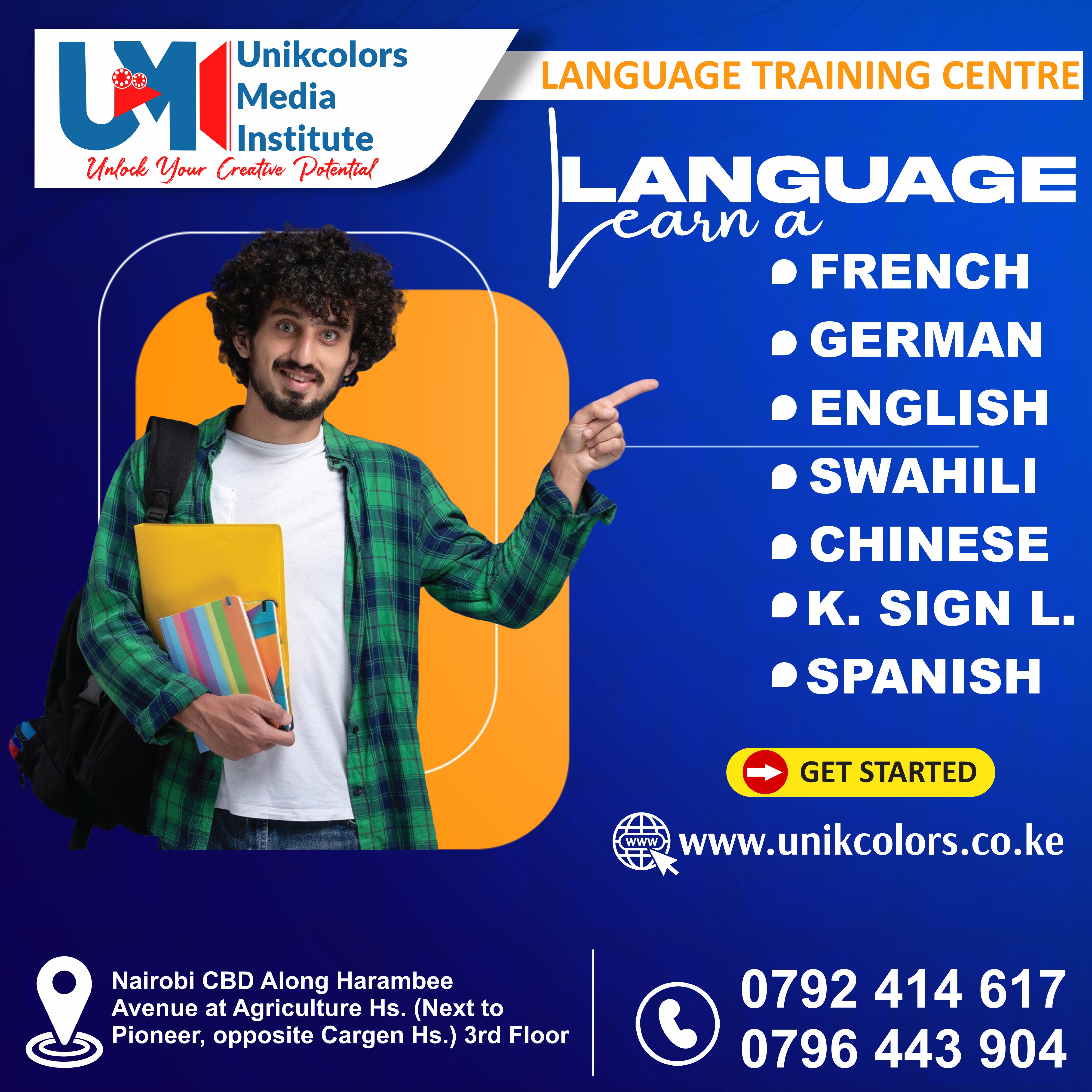 LANGUAGE TRAINING CENTRE - GERMAN | ENGLISH | FRENCH | CHINESE | SPANISH | SWAHILI | KENYA SIGN LANG